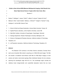 preprint - Mineralogical Society of America