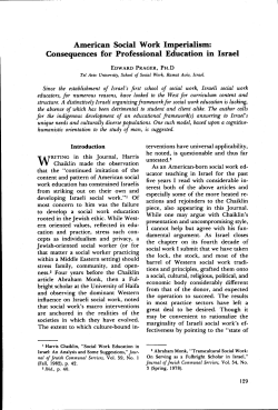 American Social Work Imperialism: Consequences for Professional