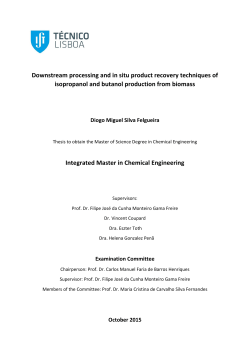 Downstream processing and in situ product recovery techniques of