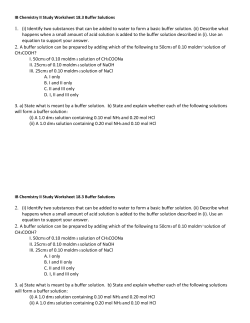 1. (i) - IB Chemistry II