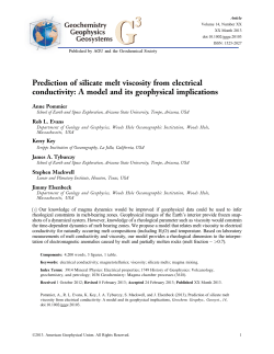 Pommier etal2013GCubed - Institute of Geophysics and