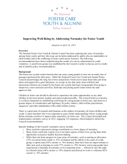 Improving Well-Being by Addressing Normalcy