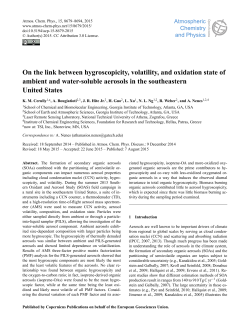 On the link between hygroscopicity, volatility, and oxidation state of
