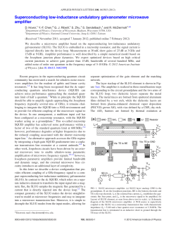 Superconducting low-inductance undulatory galvanometer