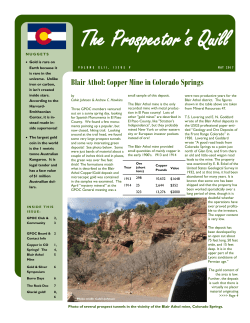 The Prospector`s Quill - Gold Prospectors of Colorado