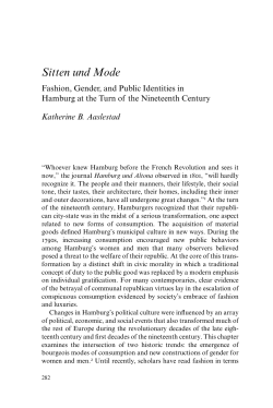 Sitten und Mode - The University of Michigan Press