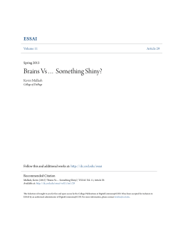 Brains Vs&acirc;&bull;&brvbar; Something Shiny? - DigitalCommons@COD