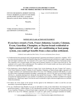 Notice of Class Action Settlement