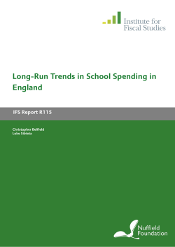Long-Run Trends in School Spending in England