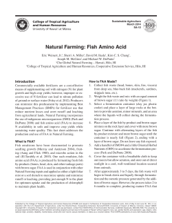 Natural Farming: Fish Amino Acid