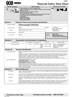 8682 Chloroacetyl Chloride (English) AAA TCI MSDS A2.0