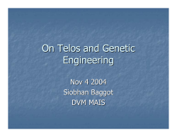 On Telos and Genetic Engineering