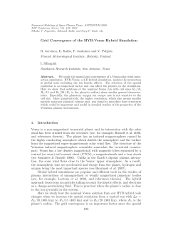 Grid Convergence of the HYB-Venus Hybrid Simulation