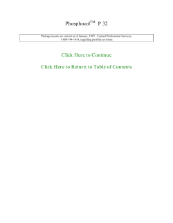 PhosphocolTM P 32 Click Here to Continue Click Here to Return to