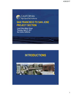 HSR SF to SJ Section