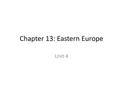 Chapter 13: Eastern Europe