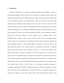 Numerical Modeling of Urea Injection and NO Emission in a Stoker