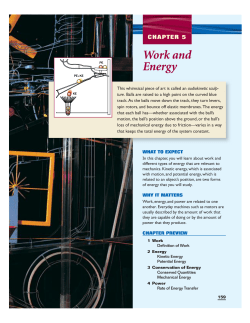 Holt-Ch-5-Work-Energy-Power H