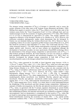 nitrogen isotope signatures of microfossils reveal an