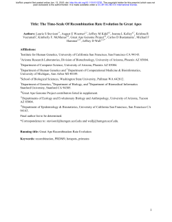 The Time-Scale Of Recombination Rate Evolution In Great