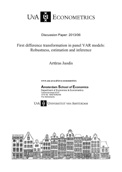 First difference transformation in panel VAR models: Robustness