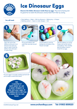Ice Dinosaur Eggs Activity Sheet