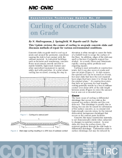Curling of Concrete Slabs on Grade