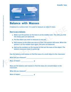 Balance with Masses