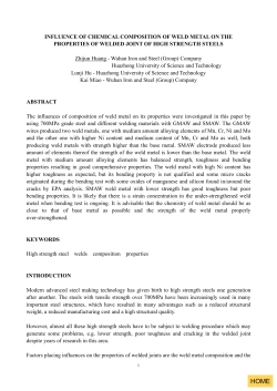 INFLUENCE OF CHEMICAL COMPOSITION OF - Phase