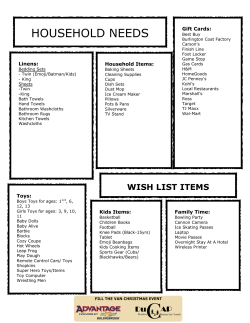 Bolingbrook Wish List 2016.pub