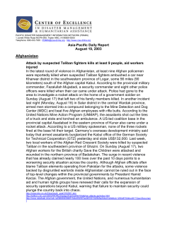 Afghanistan - World Health Organization