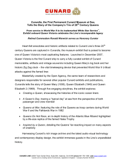 Cunardia, the First Permanent Cunard Museum at Sea, Tells the