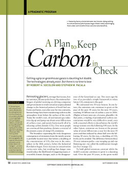 A Plan to Keep Carbon in Check