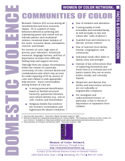 Women of Color Network- Fact Sheets