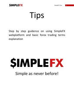 SimpleFX Tips
