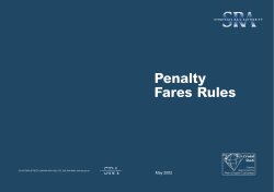 Penalty Fares Rules