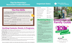 2017 Cookie Program Family Guide - Girl Scouts Heart of New Jersey
