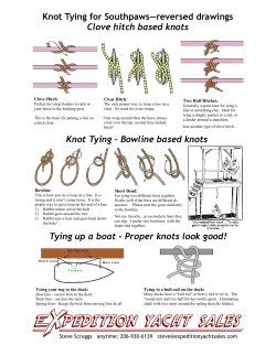 Knot Tying for Southpaws&mdash;reversed drawings
