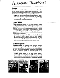 Propaganda Techniques