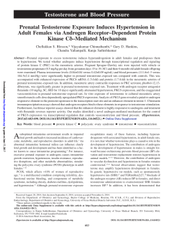 Testosterone and Blood Pressure