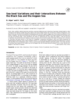 Sea-level Variations and their Interactions Between the Black Sea