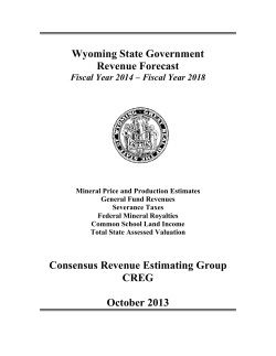 Consensus Revenue Estimating Group, or CREG, report
