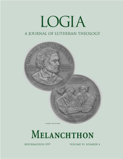 Melanchthon`s Scottish Friend