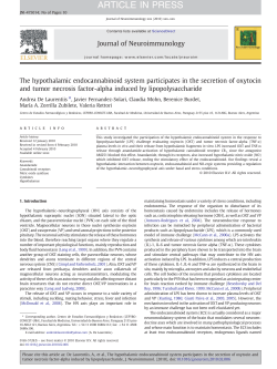 The hypothalamic endocannabinoid system participates in the