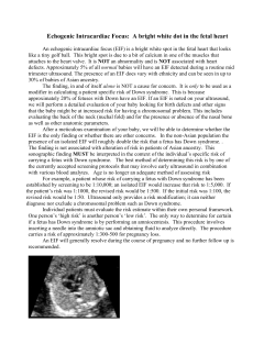 A bright white dot in the fetal heart