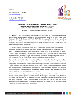 housing authority completes reconstruction on downtown hunter