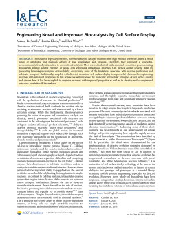Engineering Novel and Improved Biocatalysts by Cell Surface Display
