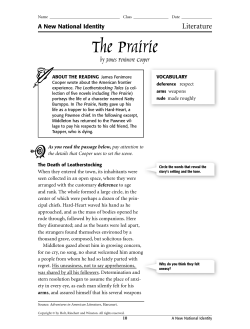 "The Prairie" by James Fenimore Cooper