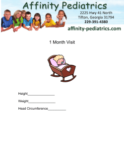 1 Month - Affinity Pediatrics
