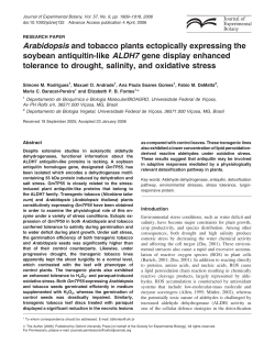 Arabidopsis and tobacco plants ectopically expressing the soybean